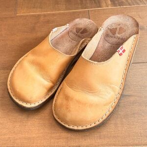 Duckfeet Women’s Blavand Leather Slip On Mules Clogs 37